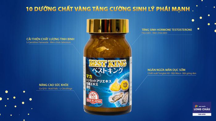 Best King Jpanwell 60 Viên - Viên Uống Tăng Cường Sinh Lý Nam