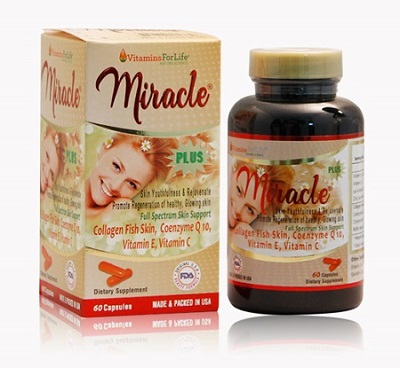 Miracle Plus hộp 60 viên - Viên uống dưỡng da cao cấp của Mỹ