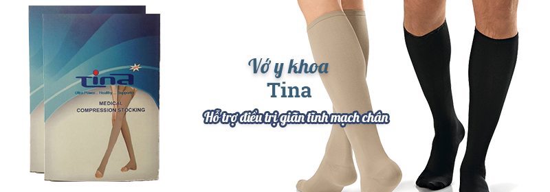 Tina 1 hộp - Vớ y khoa hỗ trợ điều trị giãn tĩnh mạch chân