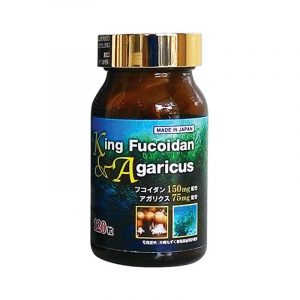 King Fucoidan Agaricus hộp 120 viên - Hỗ trợ tăng cường sức đề kháng