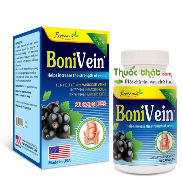 Bonivein Hộp 30 Viên - Điều Trị Bệnh Trĩ Suy Giãn Tĩnh Mạch