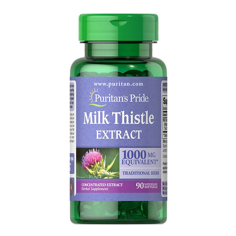 Milk Thistle Extract 1000mg hộp 90 viên - Viên uống bổ gan