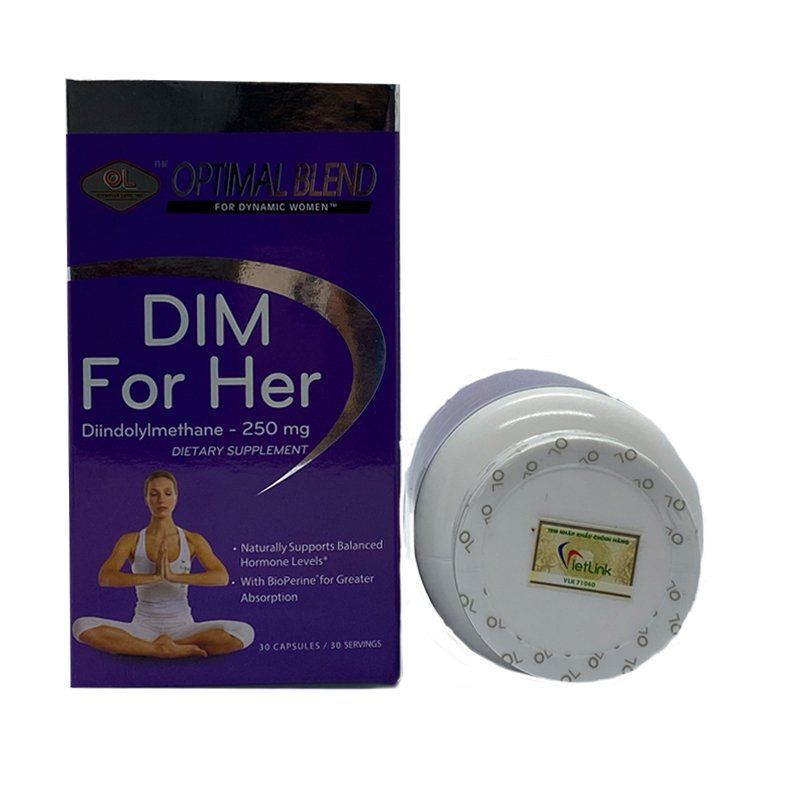 DIM For Her Lọ 30 Viên - Cân Bằng Nội Tiết Tố Nữ