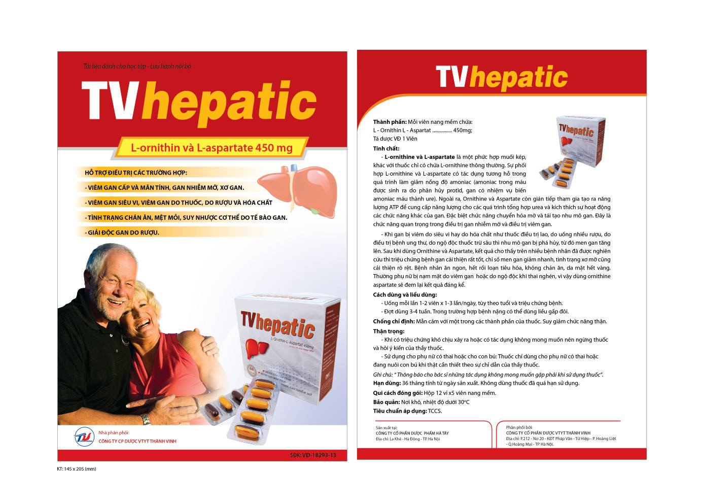 TVhepatic Hộp 60 Viên - Điều Trị Viêm Gan Cấp Và Mãn Tính