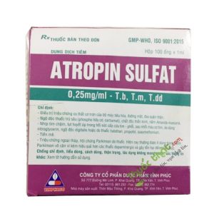 Dung dịch tiêm Atropin Sulphate 0.25Mg/ml