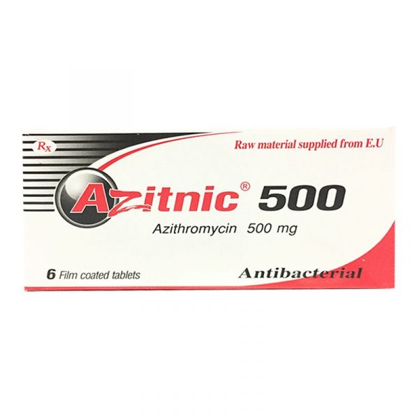 Azitnic 500 Hộp 6 Viên - Điều Trị Nhiễm Khuẩn