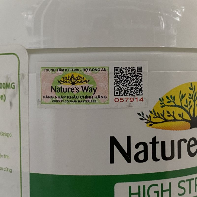 Ginkgo Biloba 2000mg Nature Way Lọ 120 Viên - Tăng Cường Trí Nhớ