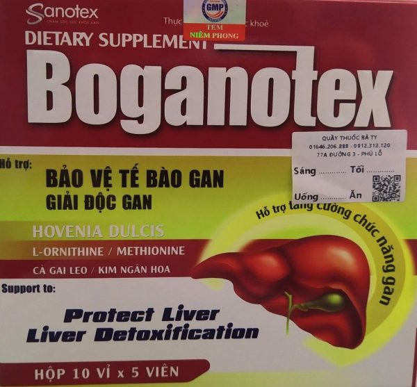 Boganotex - bảo vệ tế bào gan giải độc gan