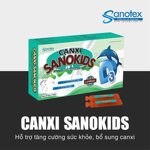 Canxi Sanokids Bổ Sung Canxi Cho Bé