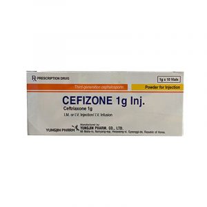 Cefizone 1g Inj Hộp 10 Lọ