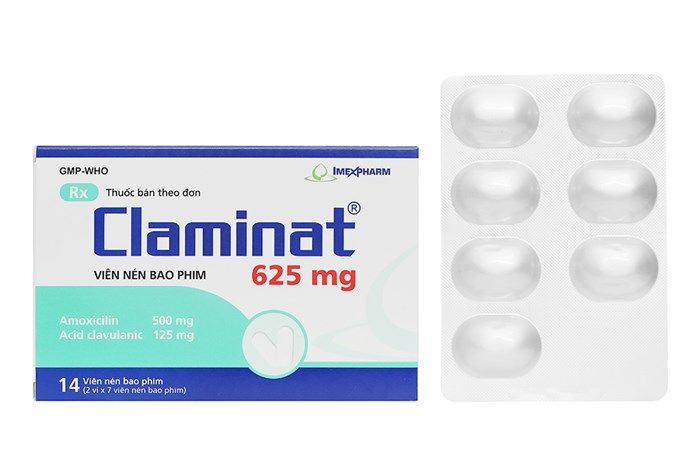 Claminat 625mg Hộp 14 Viên - Trị Nhiễm Khuẩn Đường Hô Hấp