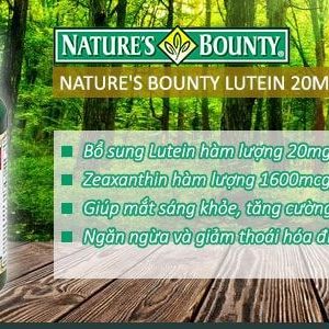 Nature’s Bounty Lutein 20mg Lọ 30 Viên - Công Dụng