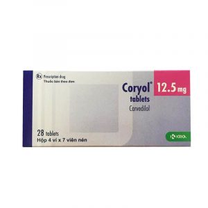 Coryol 12.5 Hộp 28 Viên - Điều Trị Tăng Huyết Áp Hiệu Quả