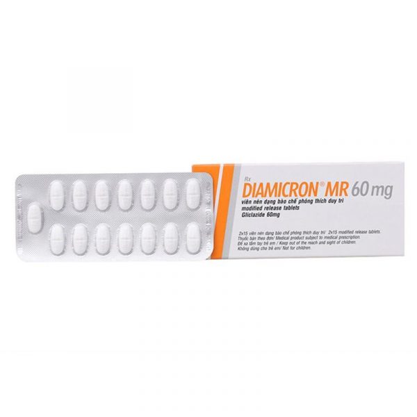 Diamicron MR 60mg hộp 30 viên