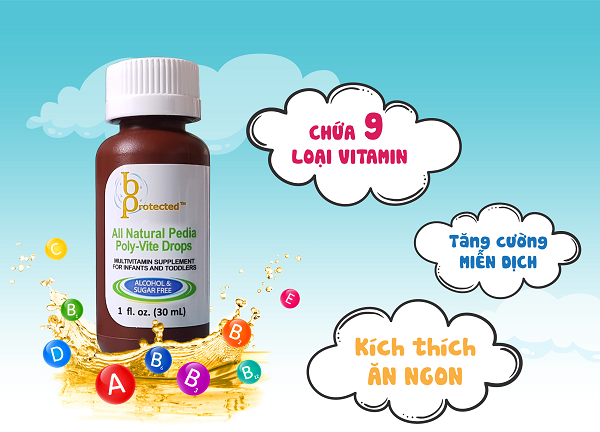  Pedia Poly Vite Drops Hộp 30ml - Vitamin Tổng Hợp Cho Trẻ