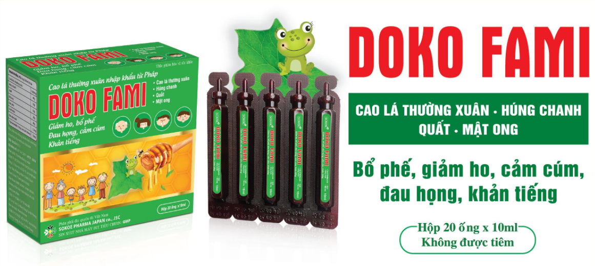Doko Fami Hộp 20 Ống - Công dụng 