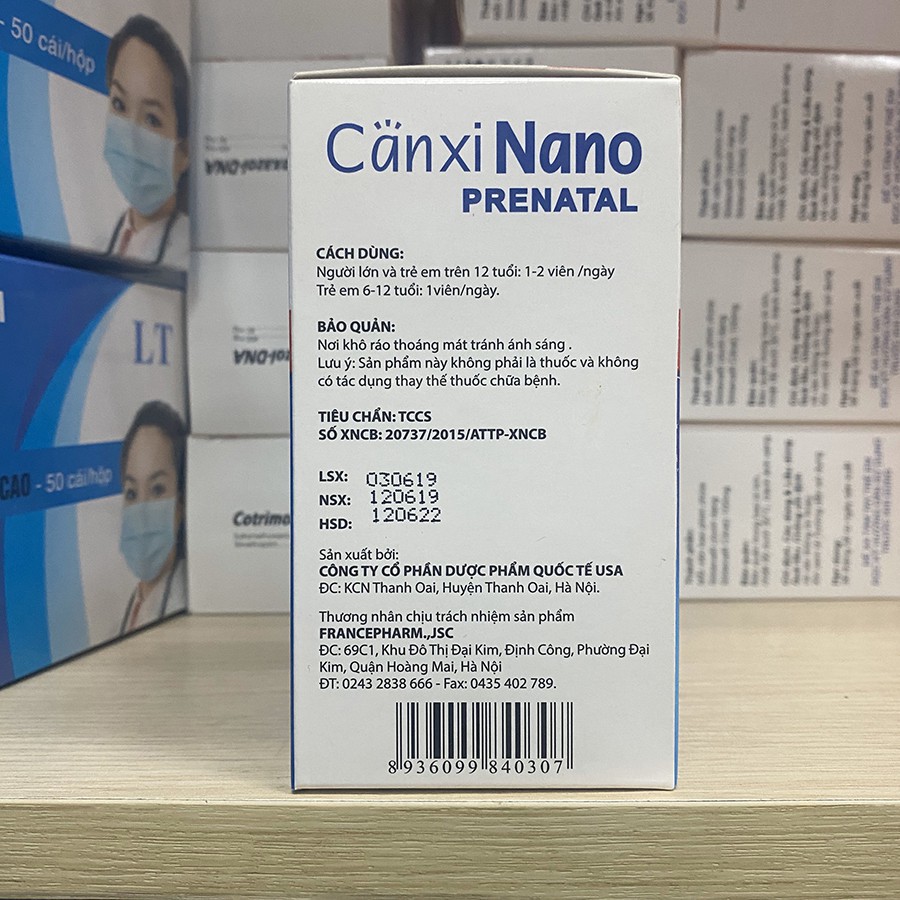 Canxi Nano Prenatal - Tốt cho mẹ Khỏe cho con