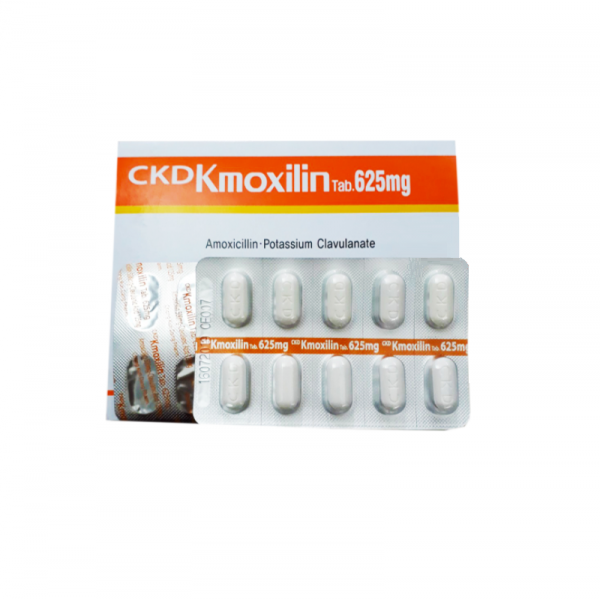 Kmoxilin 625mg hộp 100 viên