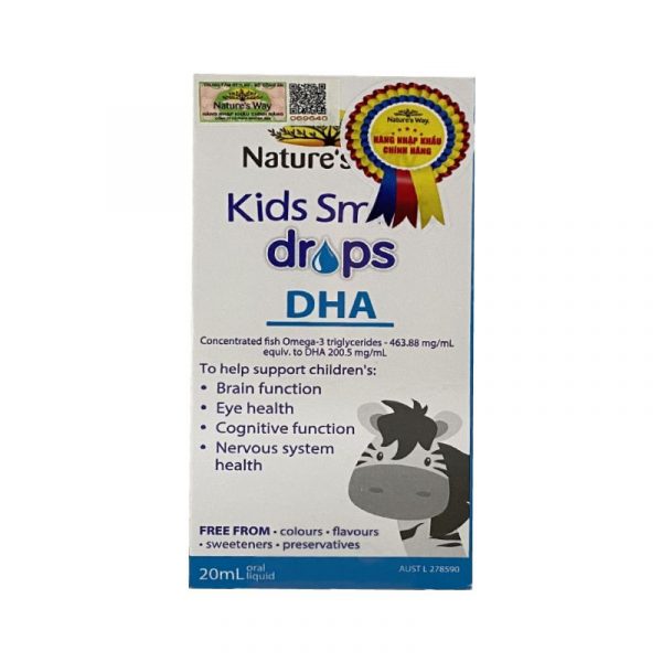 Nature's Way Kids Smart Drops DHA Hộp 20ml- Phát Triển Não Bộ