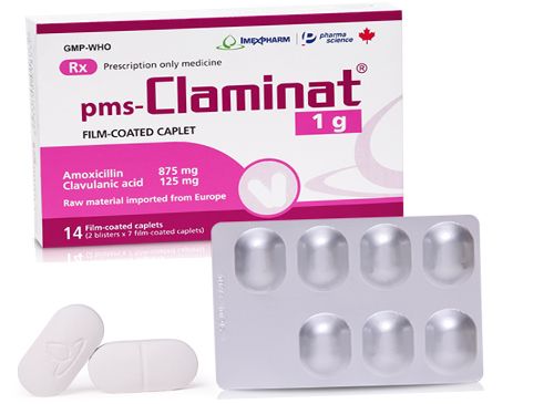 Claminat 1g Hộp 14 Viên - Trị Nhiễm Khuẩn Đường Hô Hấp