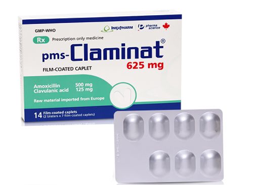 Claminat 625mg Hộp 14 Viên - Trị Nhiễm Khuẩn Đường Hô Hấp