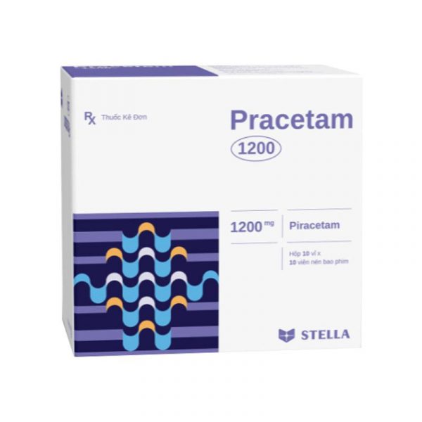 Pracetam 1200 Hộp 100 Viên - Điều Trị Chứng Rung Giật Cơ