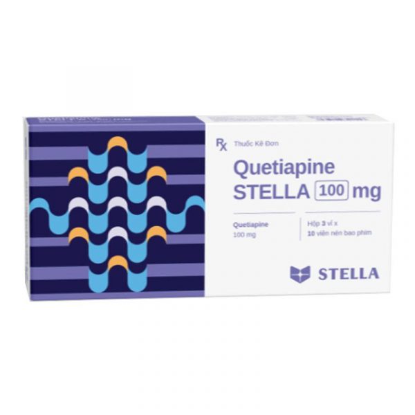 Quetiapine 100mg Hộp 30 Viên - Điều Trị Tâm Thần Phân Liệt