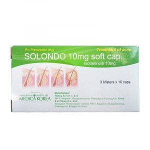 Solondo 10mg Hộp 30 Viên - Điều Trị Mụn Trứng Cá