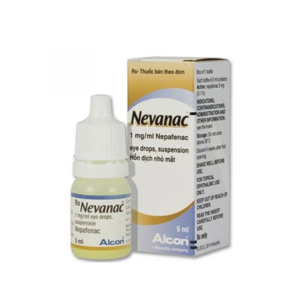 Thuốc nhỏ mắt Nevanac 0.1% lọ 5ml