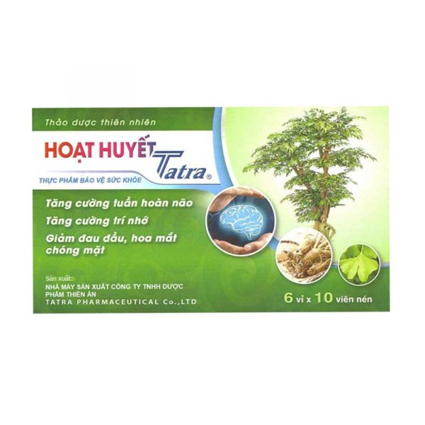 Hoạt huyết Tatra hộp 60 viên