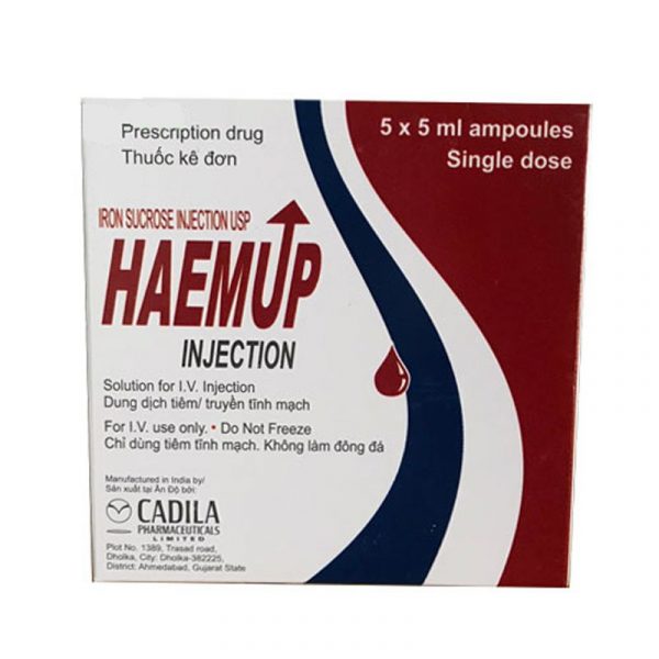 Haemup injection hộp 5 ống