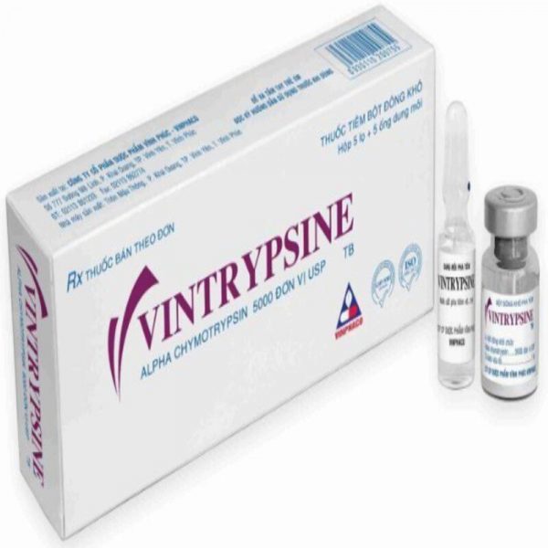 Vintrypsine Hộp 5 Lọ + 5 Ống