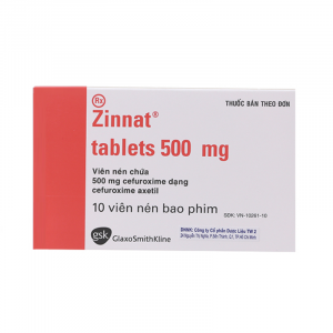 Zinnat 500mg hộp 10 viên