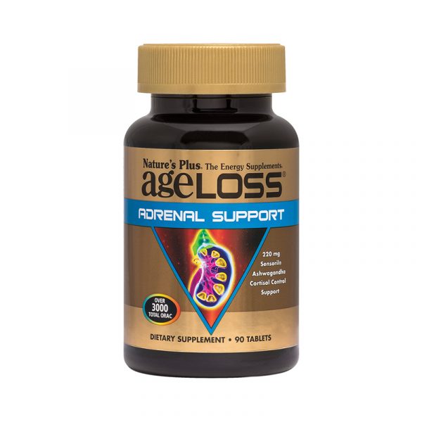 Ageloss Adrenal Support hộp 90 viên - Hỗ trợ chức năng tuyến thượng thận