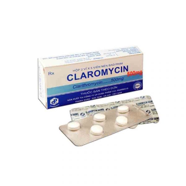 Claromycin 500 hộp 10 viên