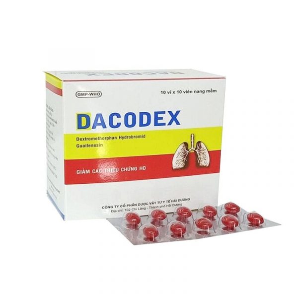 Dacodex Hộp 100 Viên - Tác Dụng Lên Đường Tiêu Hoá