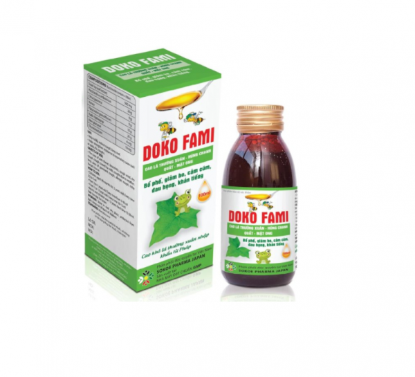 Doko Fami Chai 100ml - Giảm Ho , Đau Họng , Khàn Tiếng