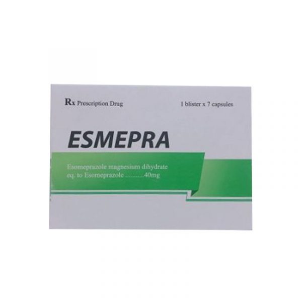 Esmepra hộp 7 viên - Điều trị bệnh trào ngược dạ dày , thực quản