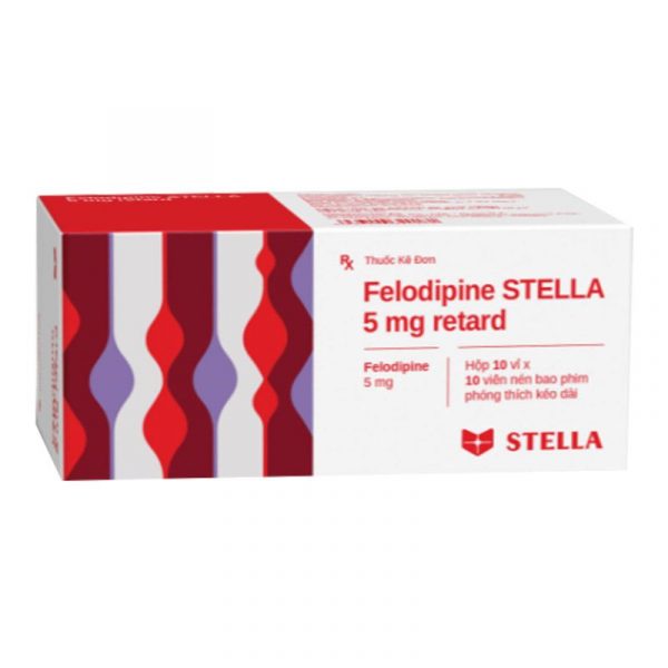 Felodipine Stella 5mg Retard Hộp 100 Viên - Điều Trị Tăng Huyết Áp