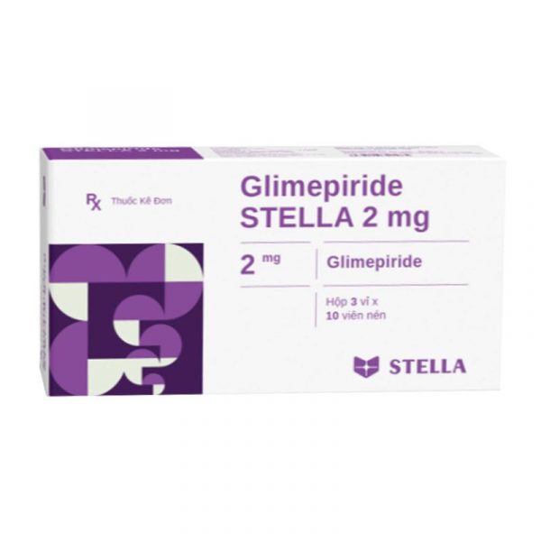 Glimepiride Stella 2mg Hộp 30 Viên - Điều Trị Đái Tháo Đường Typ 2