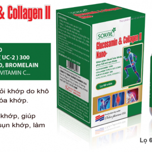 Glucosamine Collagen II Nanc lọ 60 viên