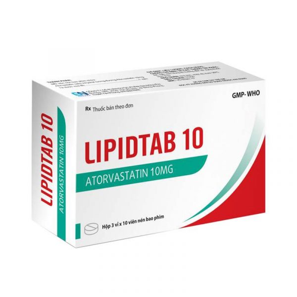 Lipidtab 10 Hộp 30 Viên - Điều Trị Tăng Mỡ Máu