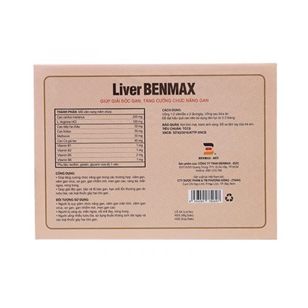 Liver Benmax Hộp 60 Viên