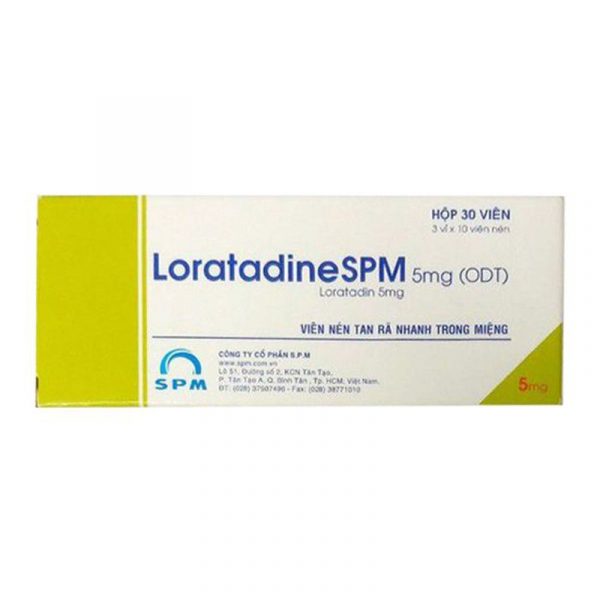 Loratadine SPM 5mg Hộp 30 Viên