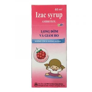 Izac Syrup Chai 60ml - Tiêu Chất Nhầy Đường Hô Hấp