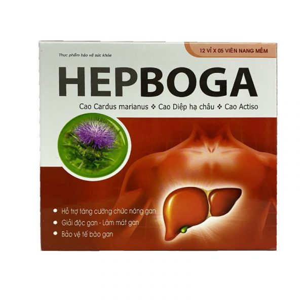 HEPBOGA Hộp 60 Viên - Hỗ Trợ Tăng Cường Chức Năng Gan