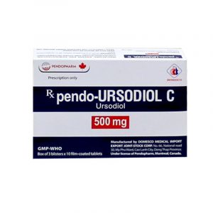 Pendo Ursodiol C 500mg Hộp 30 Viên - Điều Trị Bệnh Gan Ứ Mật