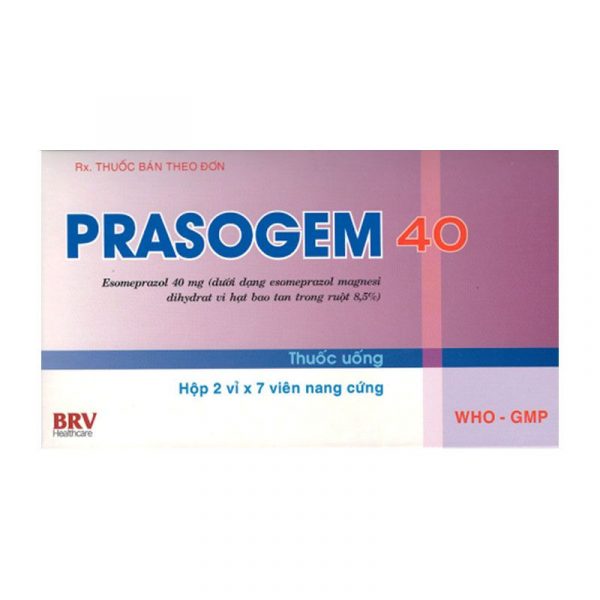 Prasogem 40 Hộp 14 Viên - Điều Trị Trào Ngược Dạ Dày