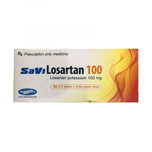 SaVi Losartan 100 hộp 30 viên