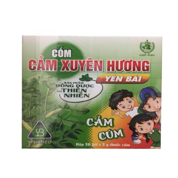 Cốm Cảm Xuyên Hương Hộp 20 gói - Điều trị các trường hợp cảm cúm,